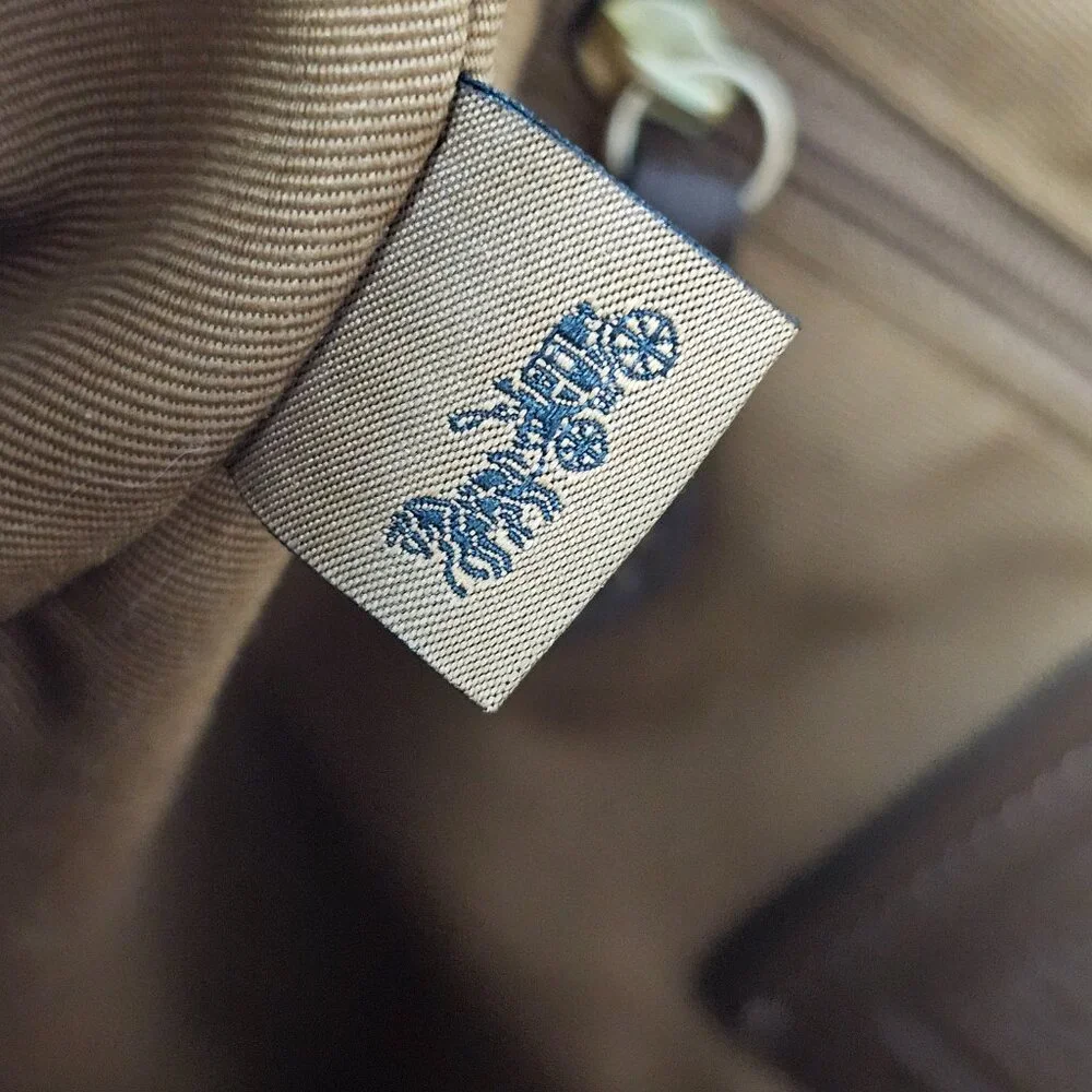 Coach Hallie Pebble Leather Snake Trim White Hobo Shoulder Bag F80266 COA - Picture 6 of 16